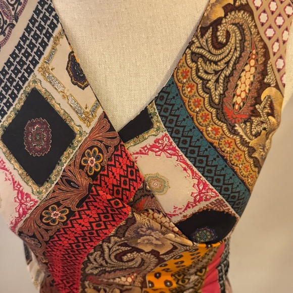 ETRO Patterned Ruched Scarf Print Silk Top IT 40 / 4 / S - Picture 5 of 7